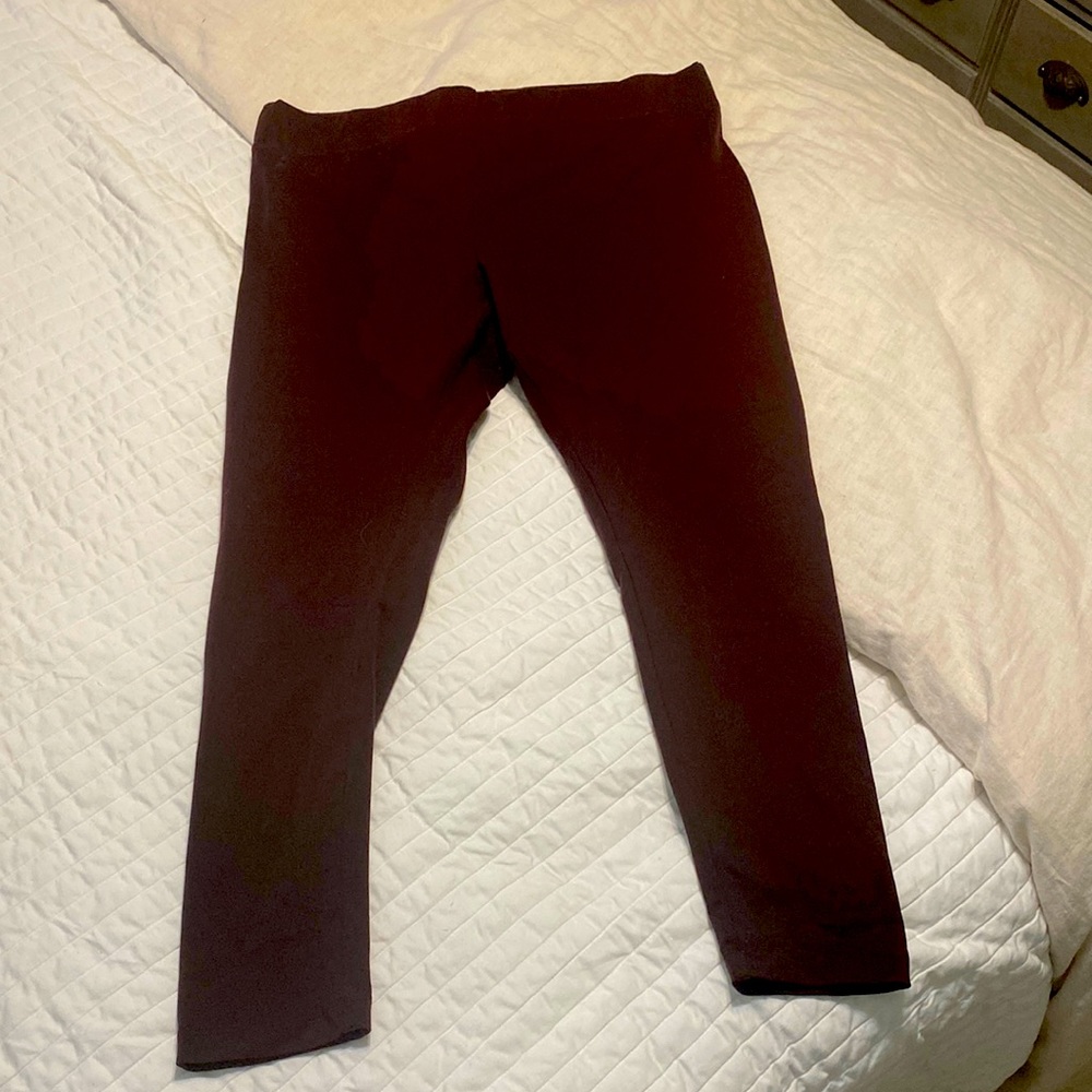 Brown nylon spandex leggings. Thick material. Size XXL